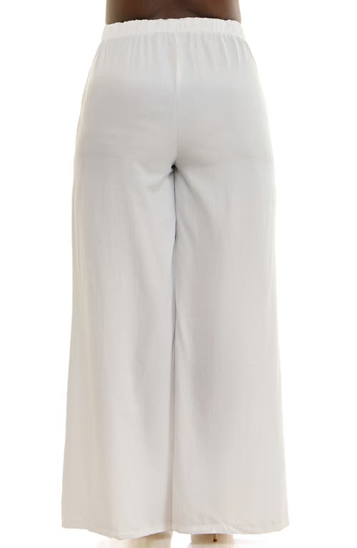 Nina Leonard Full Wide Leg Pants In Multi