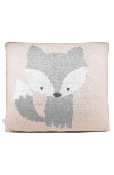 Fox Square Throw Pillow