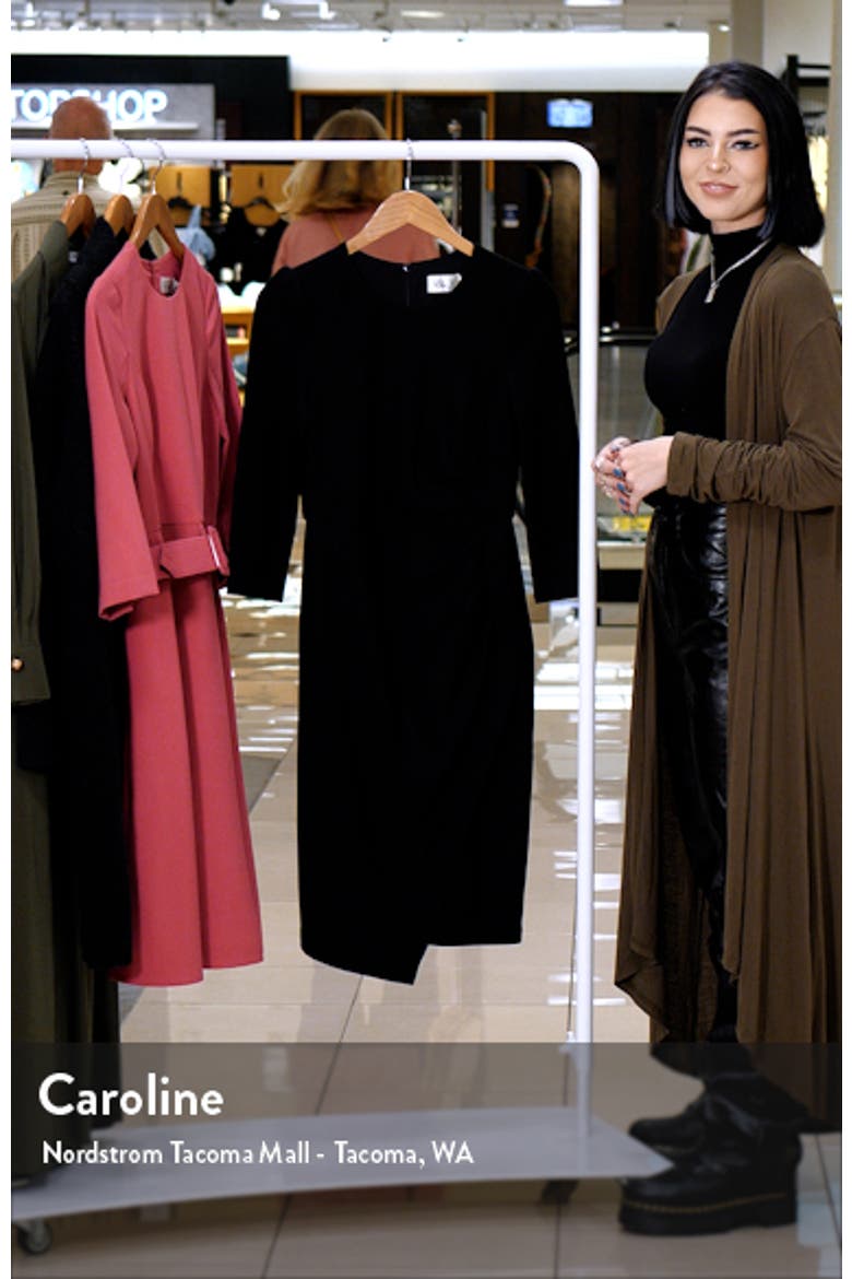 Pleated Long Sleeve Dress video