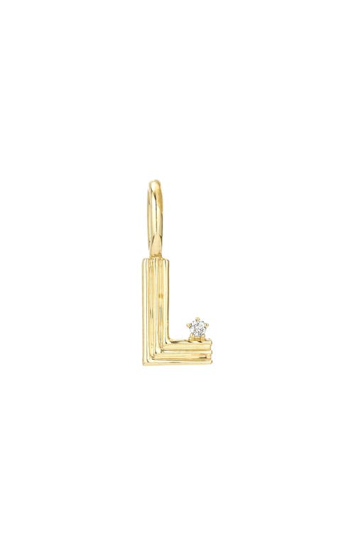 ADINA REYTER ADINA REYTER GROOVY DIAMOND MINI INITIAL CHARM 