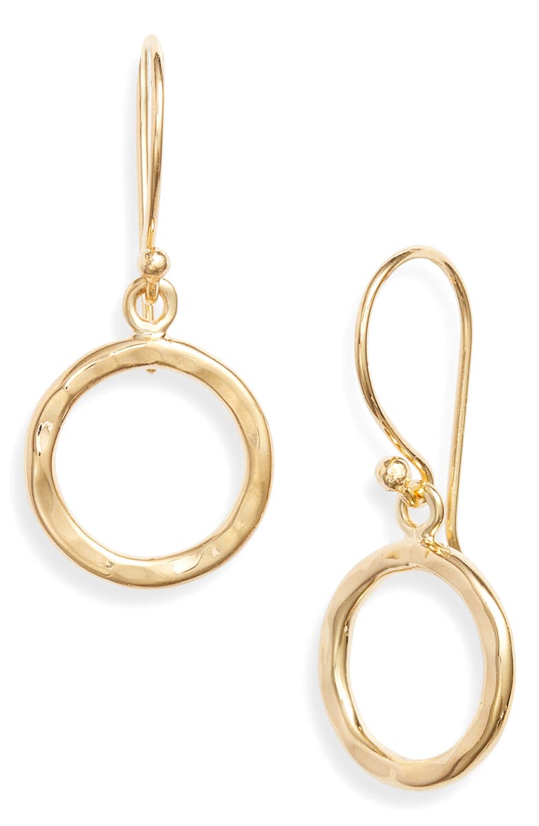 Kiara by Ki-Ele Chelsea Mini Hoop Drop Earrings, Main, color, 