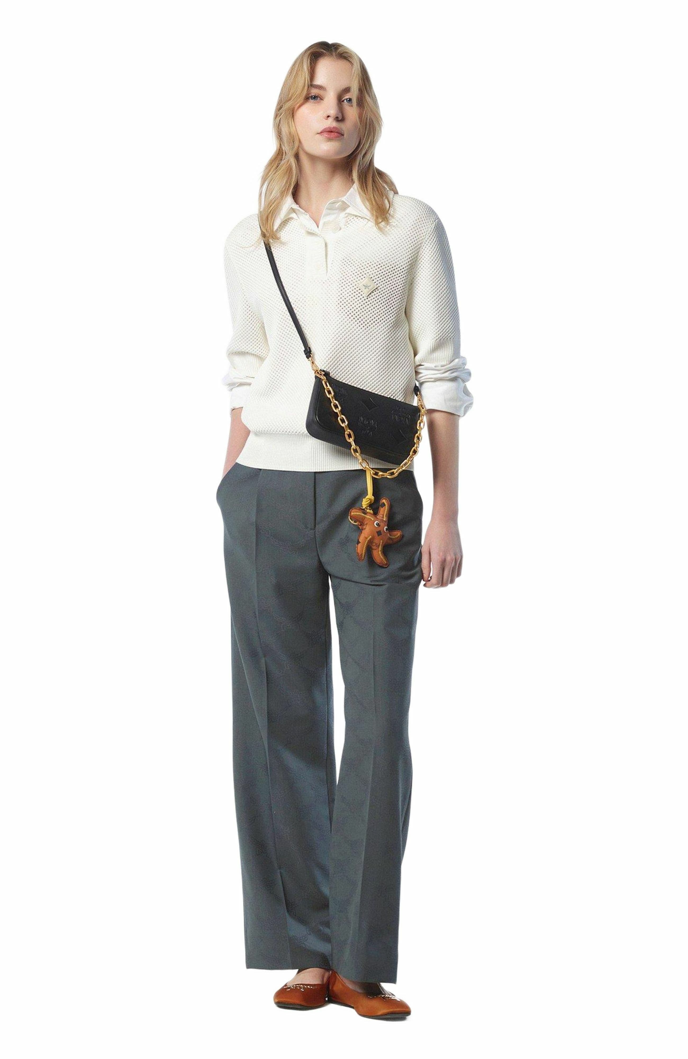 MCM Aren Chain Crossbody in Maxi Monogram Leather, Alternate, color, 