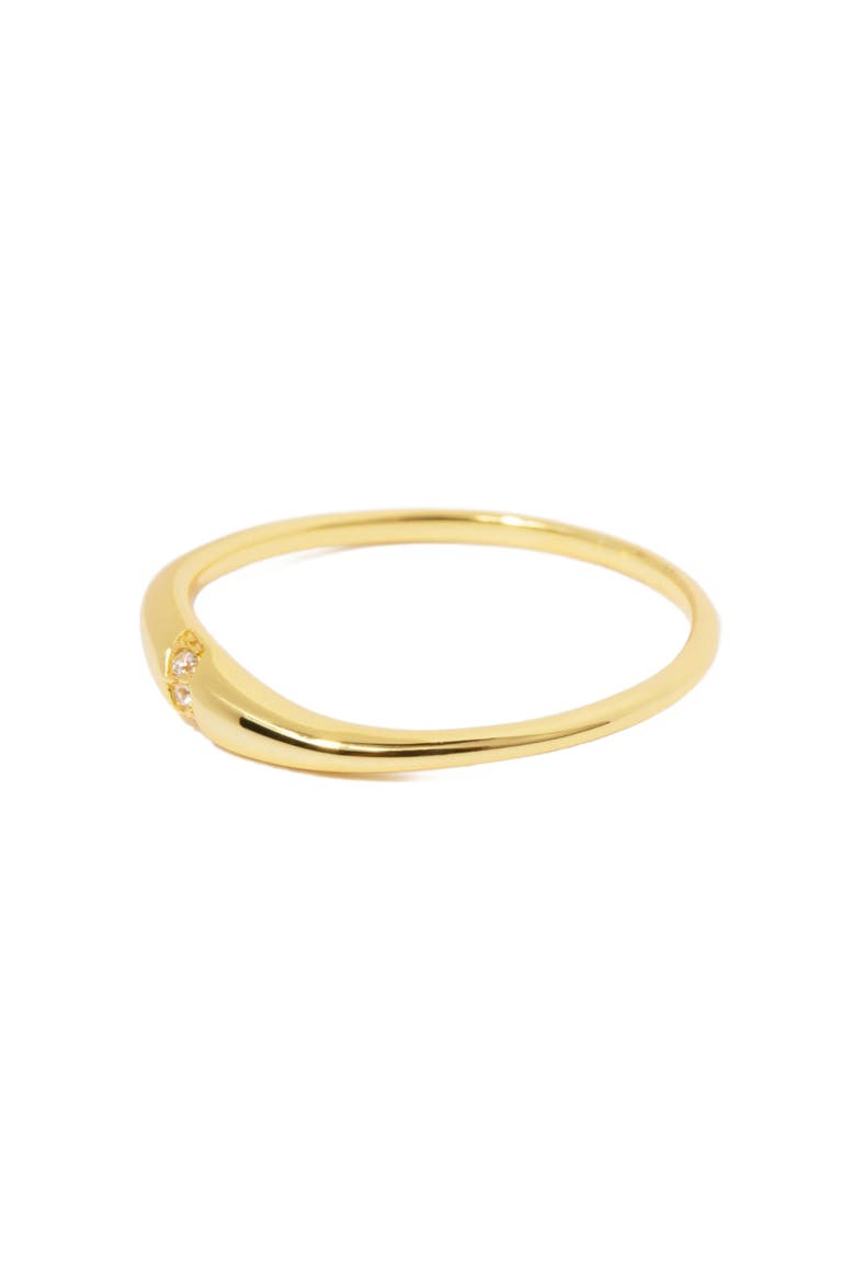 Liana Wave Ring, Alternate, color, Gold