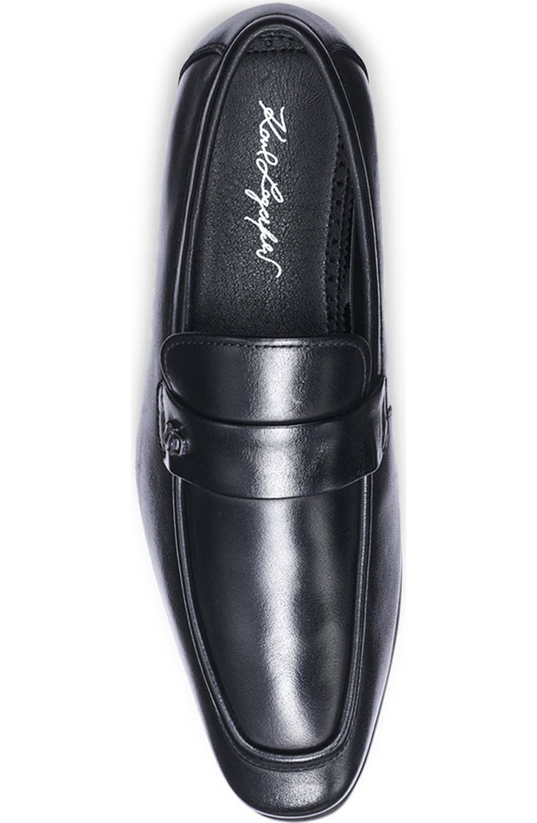 KARL LAGERFELD PARIS Leather Loafer, Alternate, color, Black