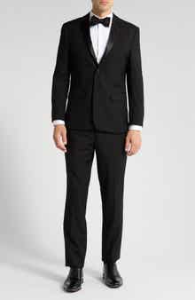 Gino Vitale Satin Notch Lapel Stretch Tuxedo Suit