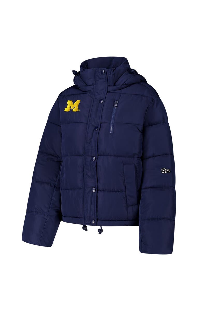 Hype and Vice Women's Hype and Vice Navy Michigan Wolverines Puffer Jacket, Alternate, color, Navy