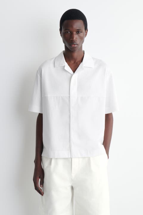 Relaxed Contrast-panel Shirt