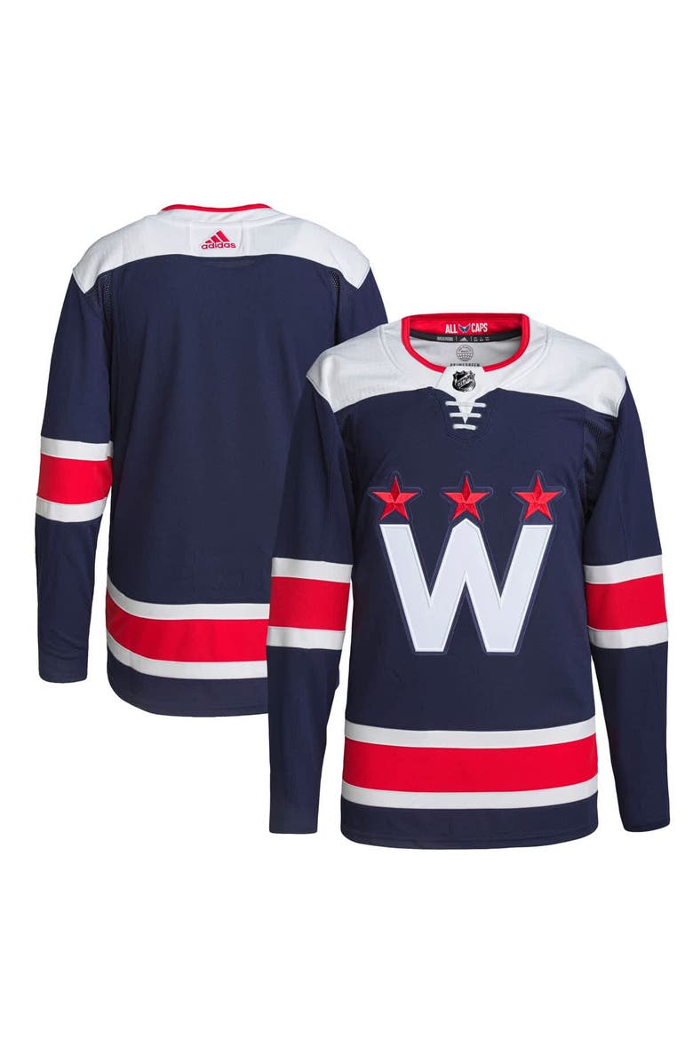 adidas Men's adidas Navy Washington Capitals Alternate Authentic Jersey, Alternate, color, 