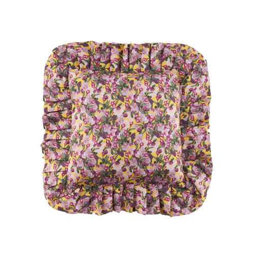 Sophie Williamson Design Ruffled Pillow Cover Romance In Multi