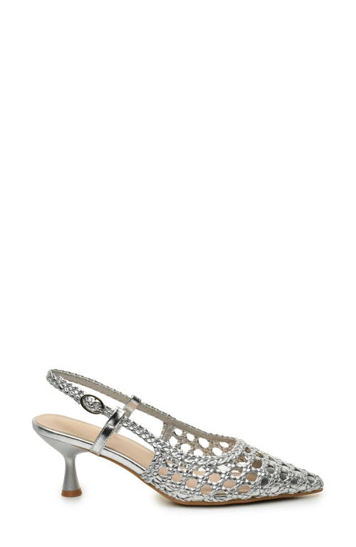 NICOLE MILLER NICOLE MILLER KNOTTY BRAIDED SLINGBACK PUMP