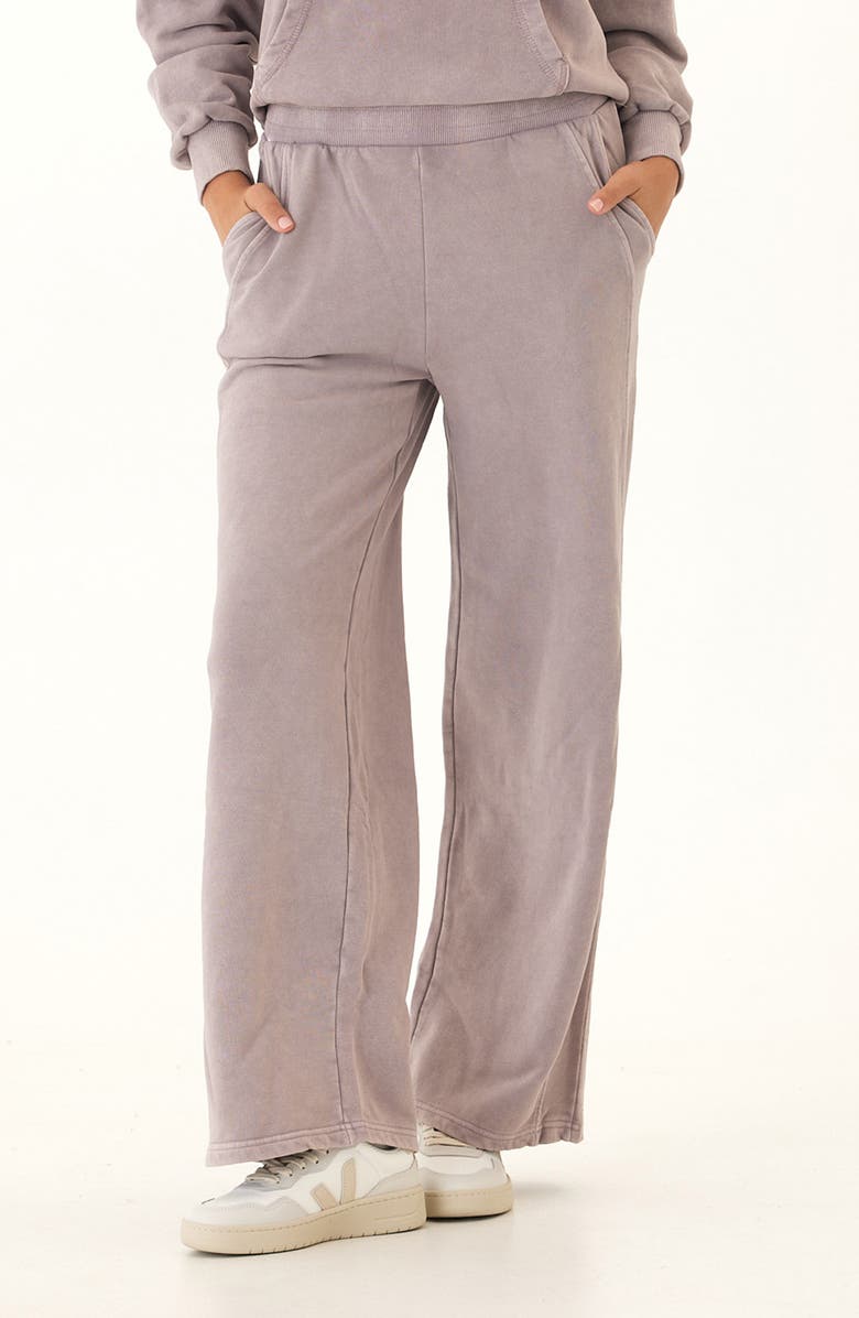 Threads 4 Thought Esmeralda Mineral Wash Wide Leg Pants, Main, color, Twilight