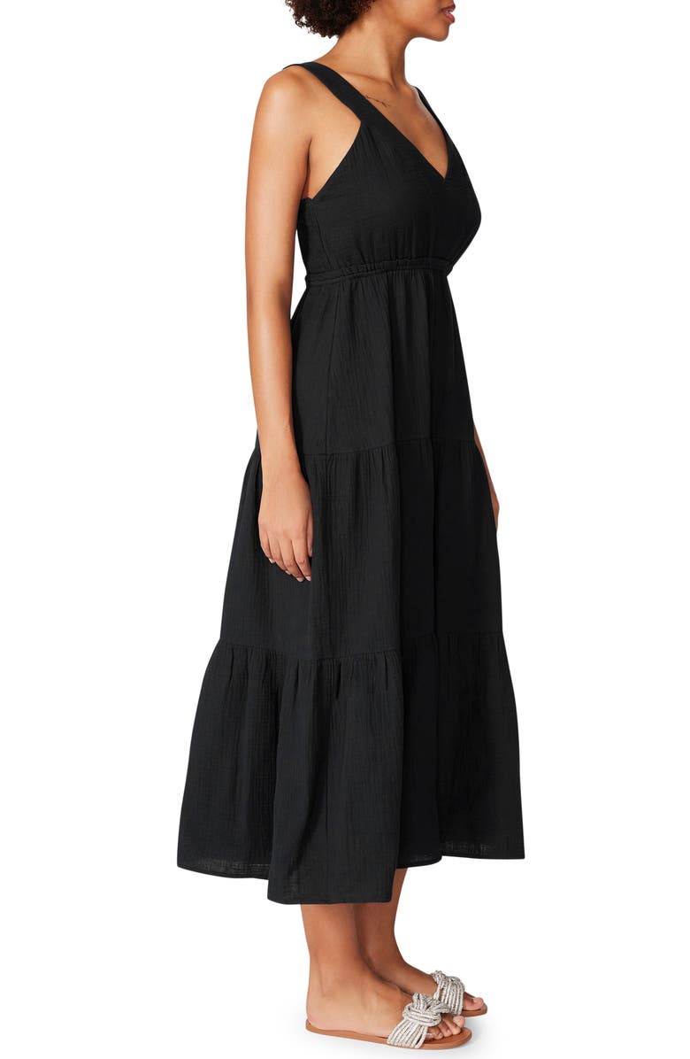 Amira Tiered Cotton Midi Dress