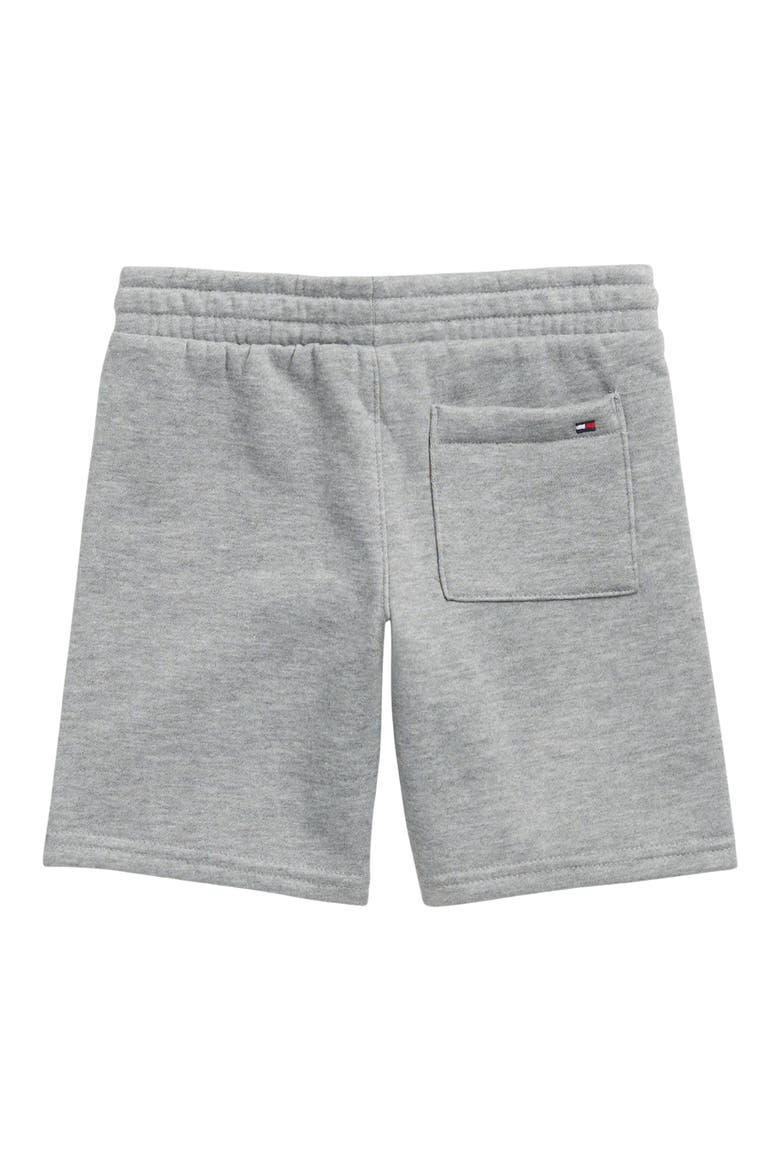 Kids' Stacked Logo Knit Shorts, Alternate, color, GREY HEATHER