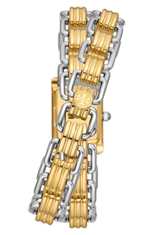 Shop Tory Burch The Eleanor Mini Bracelet Watch & Bracelet Set, 28mm In Two Tone