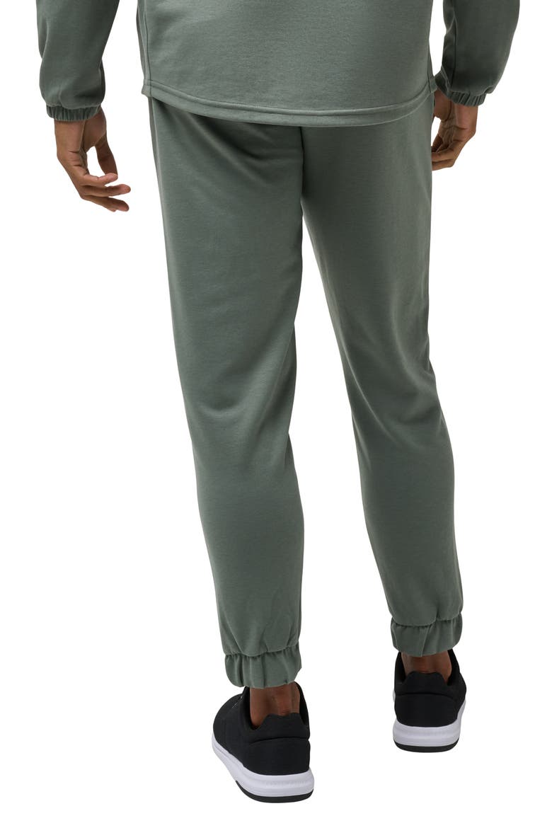 Sideslip Fleece Joggers, Alternate, color, DARK OLIVE