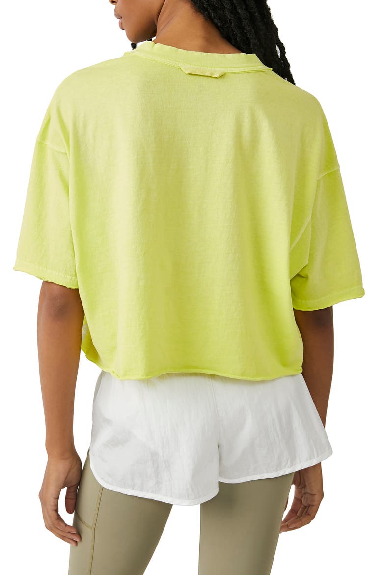 FP Movement Inspire Cotton T-Shirt, Alternate, color, HIGHLIGHTER