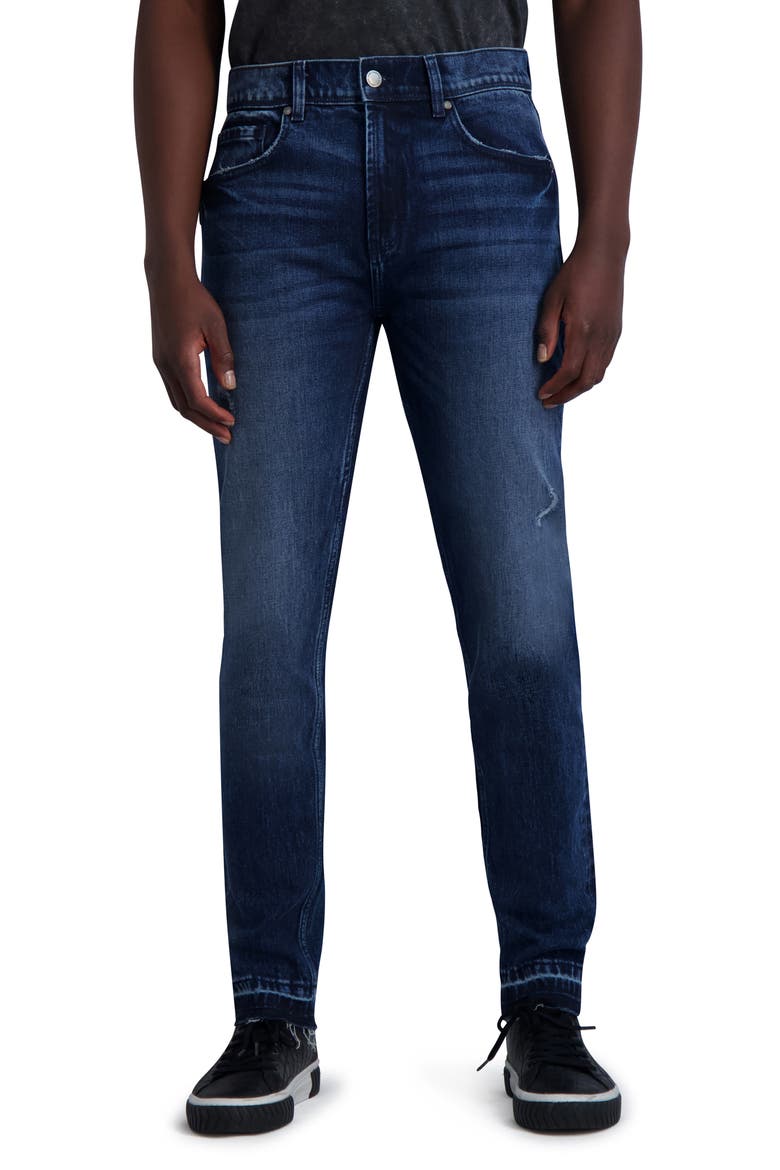 Relase Hem Slim Fit Jeans, Main, color, DARK BLUE