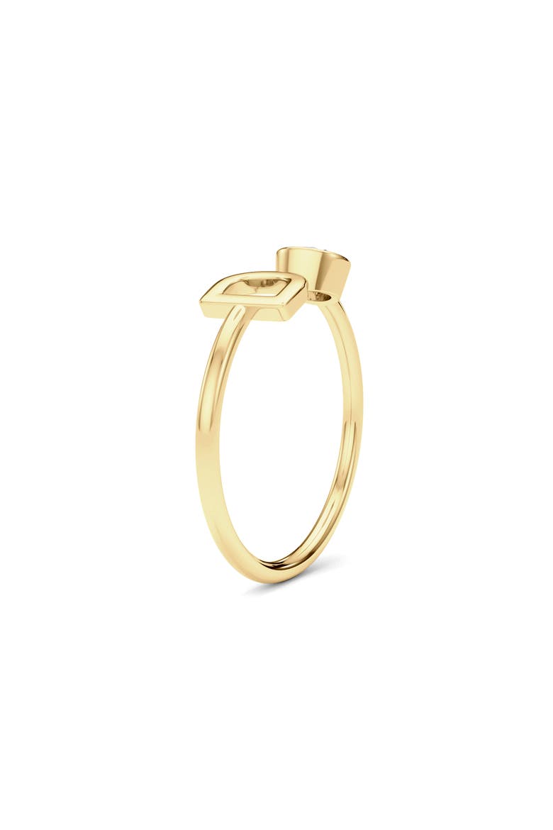 Lab Grown Diamond Letter Ring, Alternate, color, 18K YELLOW GOLD - D