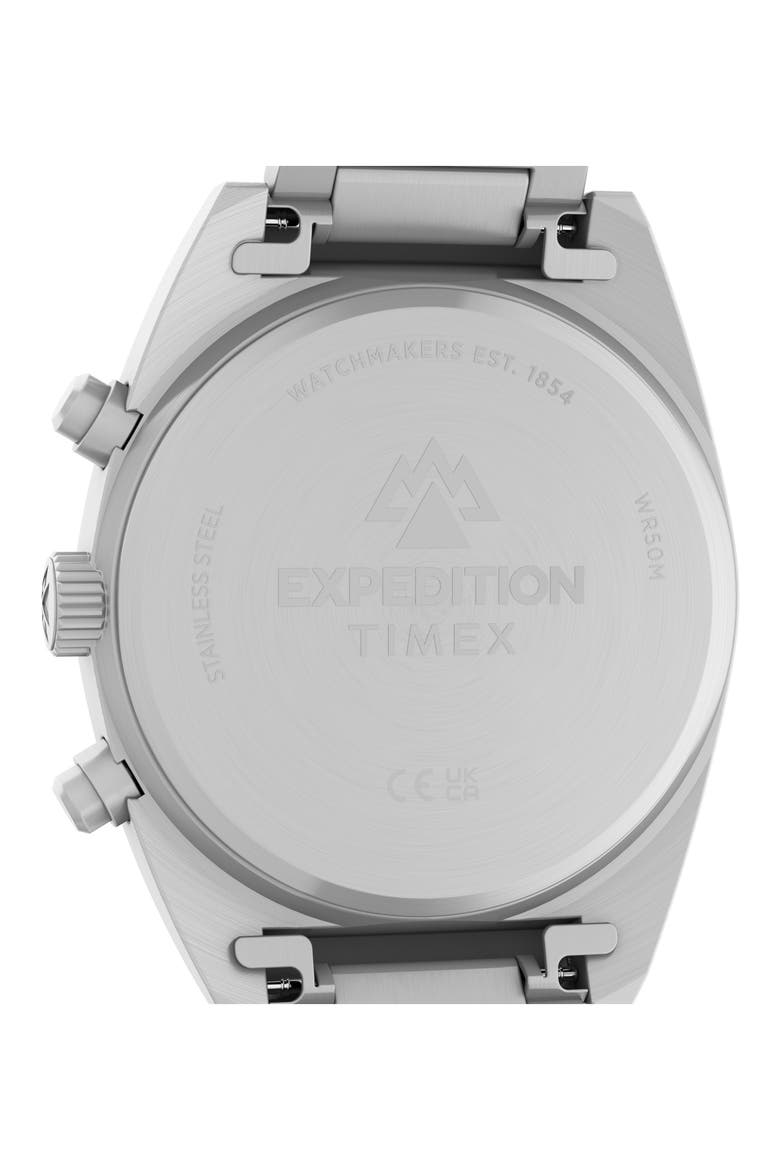 Expedition Capstone Chronograph Bracelet Watch, 41mm, Alternate, color, SILVER-TONE