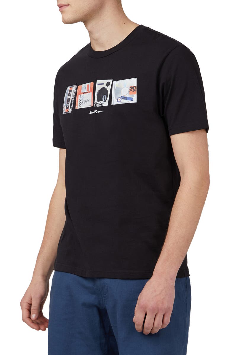Ben Sherman Retro Media Organic Cotton Graphic Tee, Main, color, 