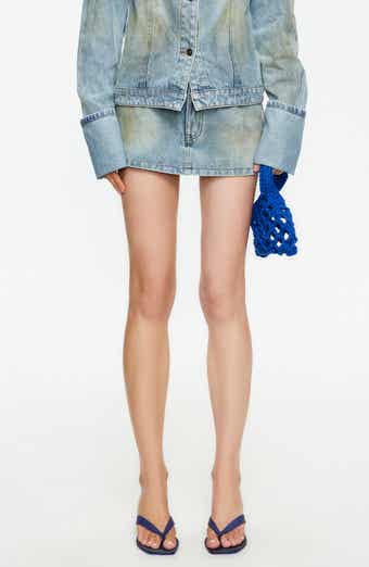 Rhode Denim Miniskirt