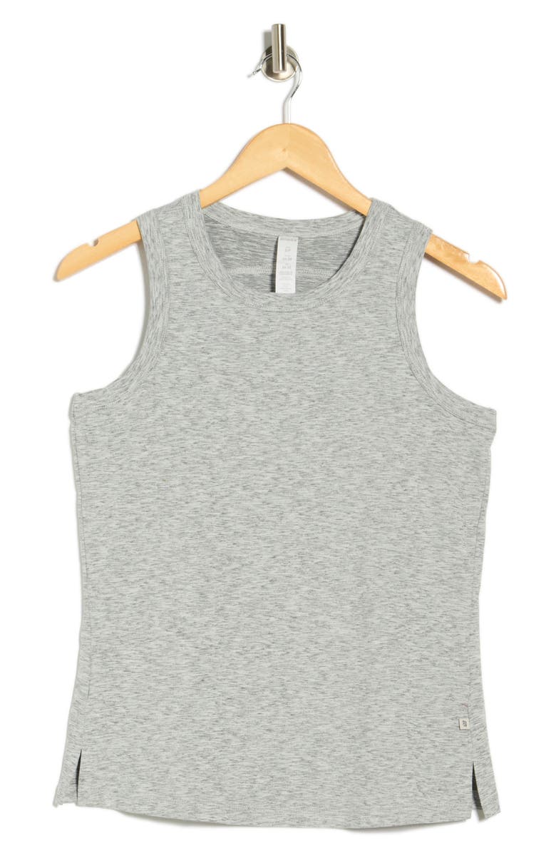 MARIKA Adriana Active Tank, Alternate, color, Heather Grey Black
