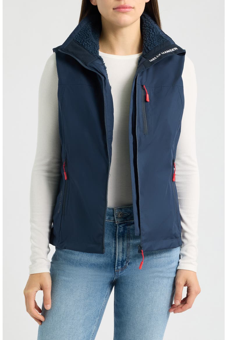 Crew Pile Vest, Alternate, color, NAVY