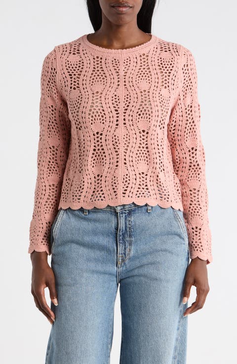 Pointelle Sweater