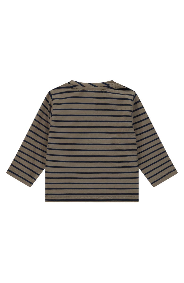 BABYFACE Striped Henley Shirt, Alternate, color, Desert