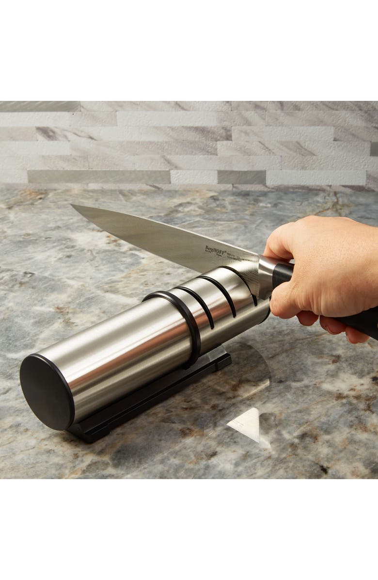 BergHOFF Santoku 5-Piece Knife & Sharpener Set, Alternate, color, Silver