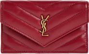 Saint Laurent Cassandre Matelass Leather Card Case