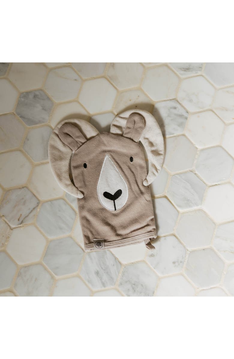 Parker Baby Co. Washcloth Critter Mitt, Alternate, color, Llama
