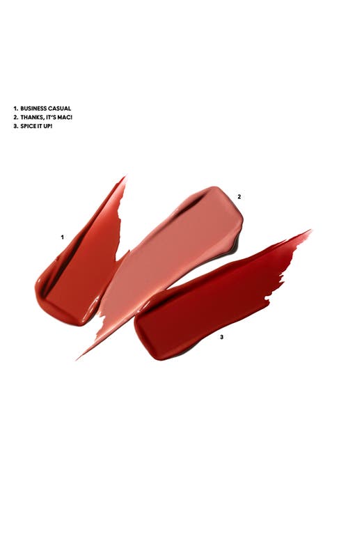 Mac Cosmetics Wildest Gleams Mini Lustreglass Lip Trio $45 Value