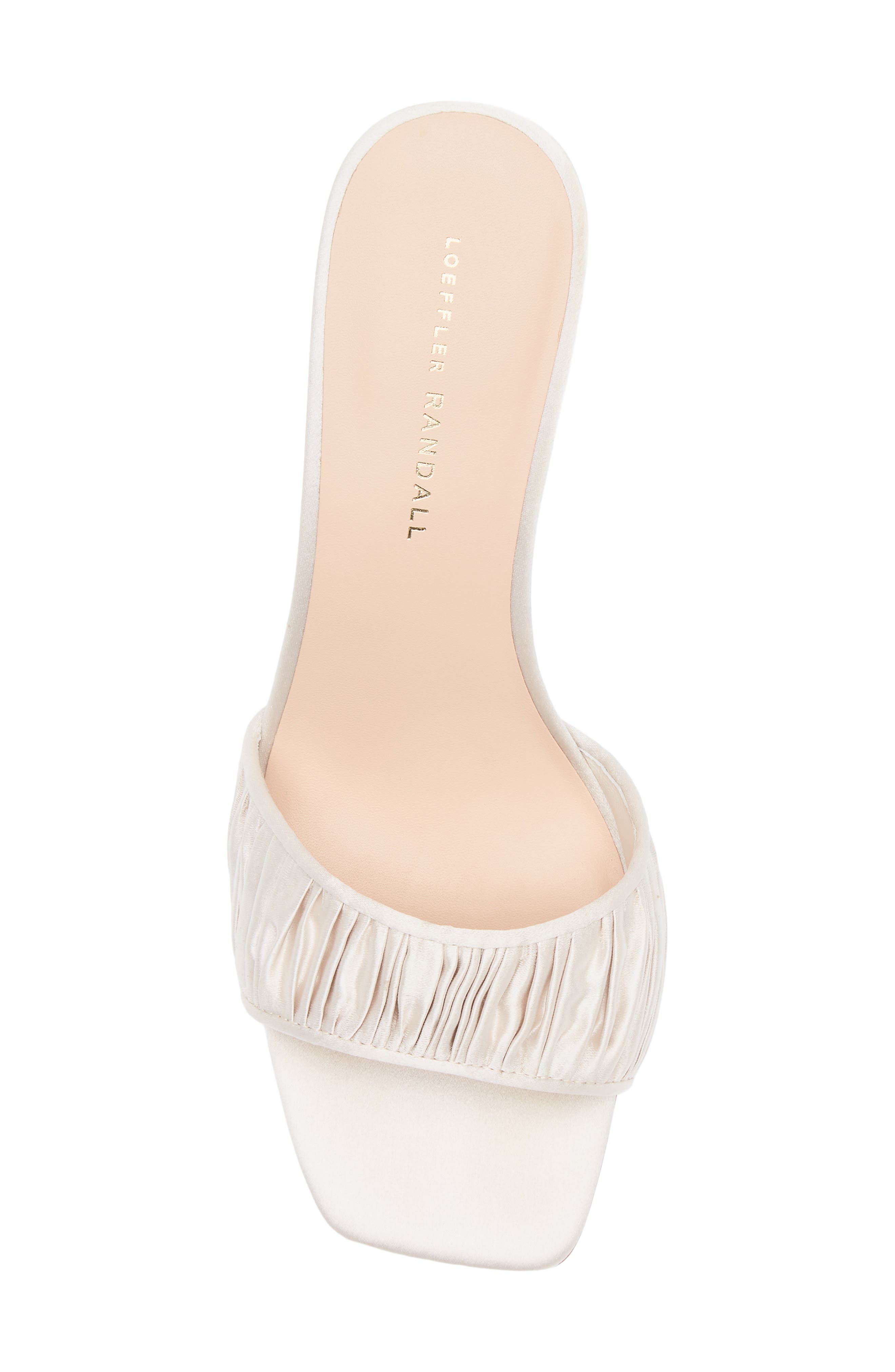 Loeffler Randall Naima Gathered Sandal, Alternate, color, Cream