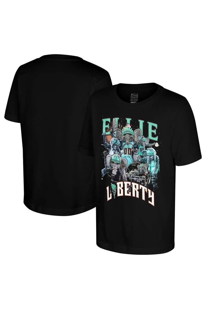 Youth Stadium Essentials Black New York Liberty Ellie Crossroads T-Shirt, Main, color, Black
