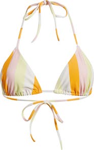 Solid & Striped The Iris Stripe Triangle Bikini Top