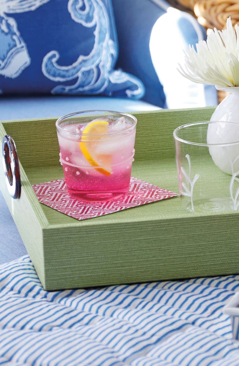 Mariposa Faux Grasscloth Tray, Alternate, color,