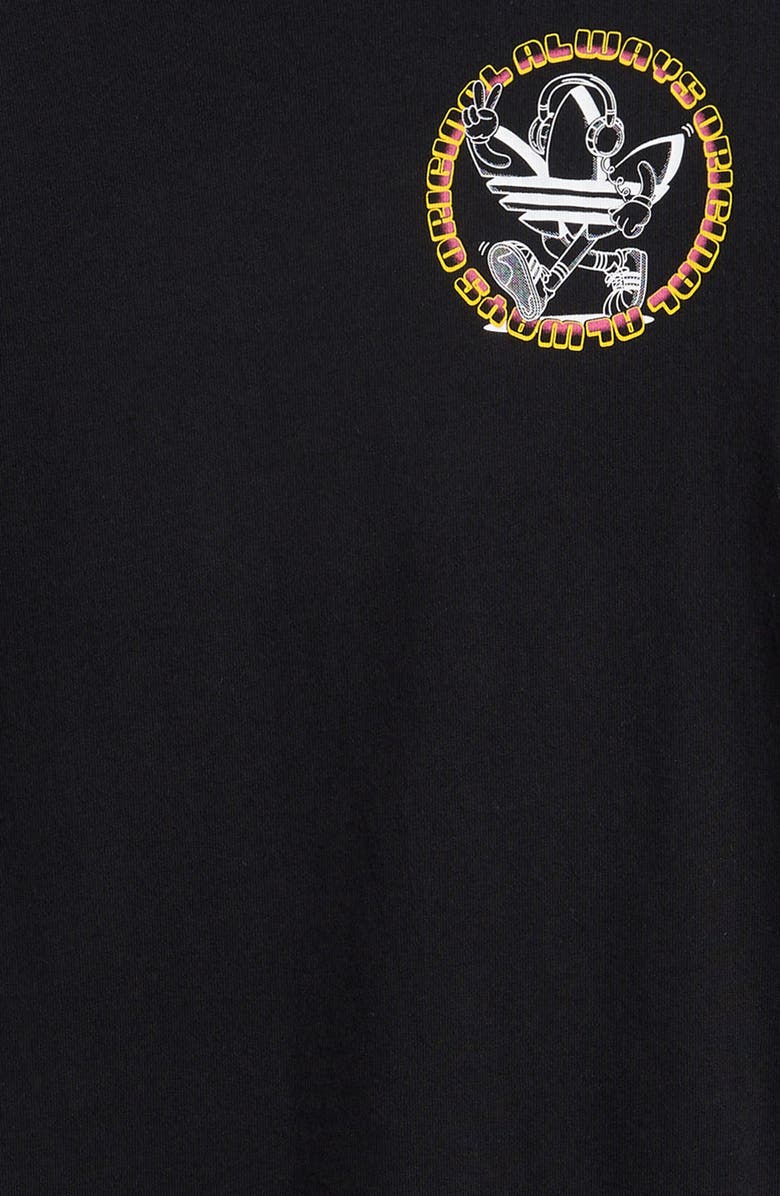 adidas Kids' Cotton Graphic T-Shirt, Alternate, color, Black