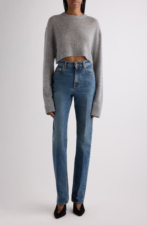 Crop Cashmere Sweater
