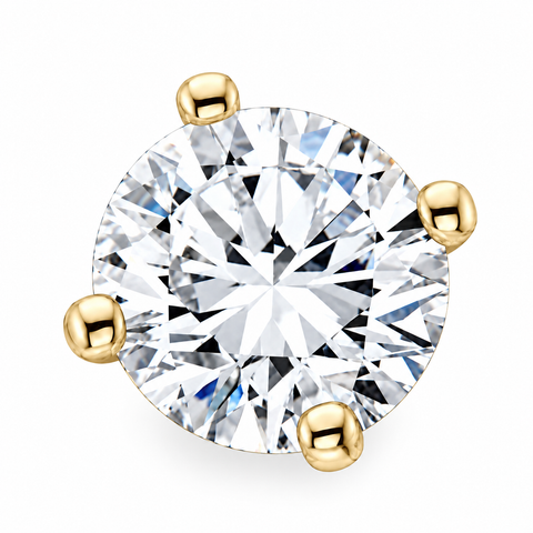 1/2 - 2 Ct Single Diamond Stud In 14k Gold One Earring Lab Grown