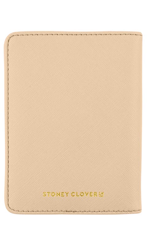 Textured Faux Leather Passport Case