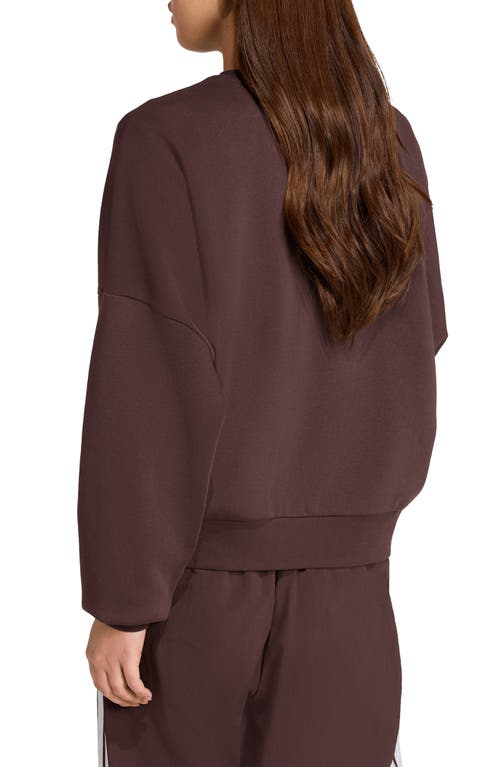 Adidas Originals Adidas Essentials Small Logo Feel Sweatshirt In Brown