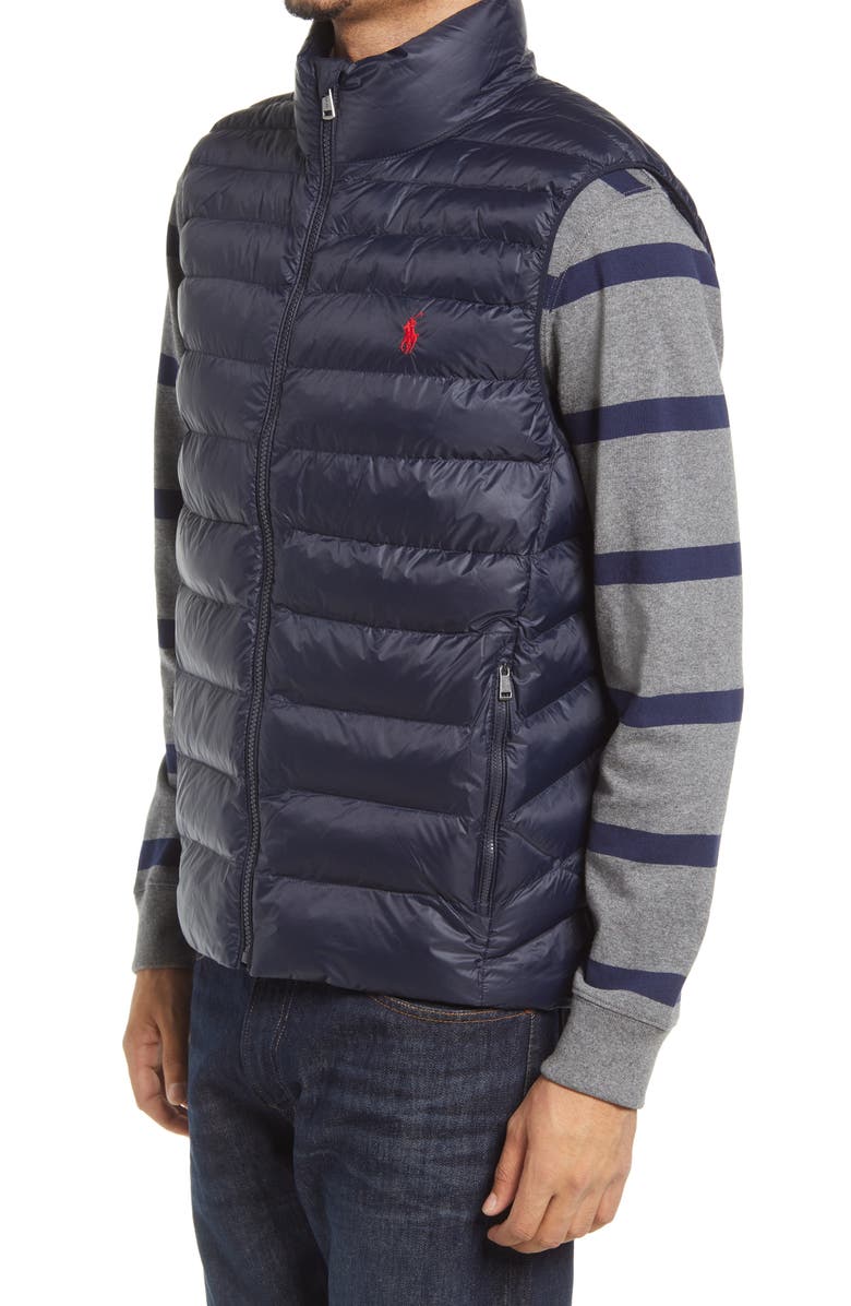 Polo Ralph Lauren Recycled Nylon Packable Vest, Alternate, color, 