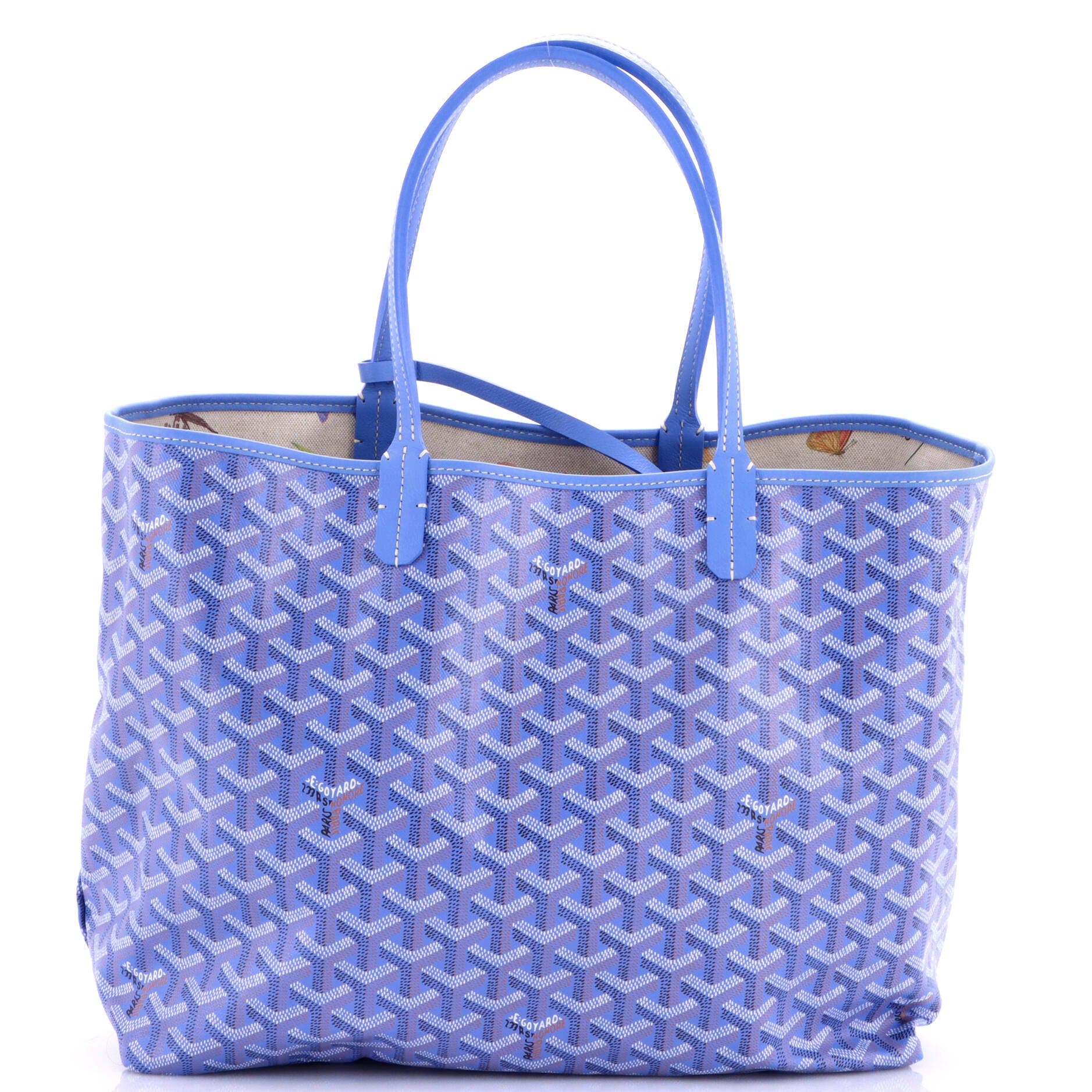 Saint Louis Reversible Tote Coated Canvas and Printed Canvas PM, Main, color, Purple