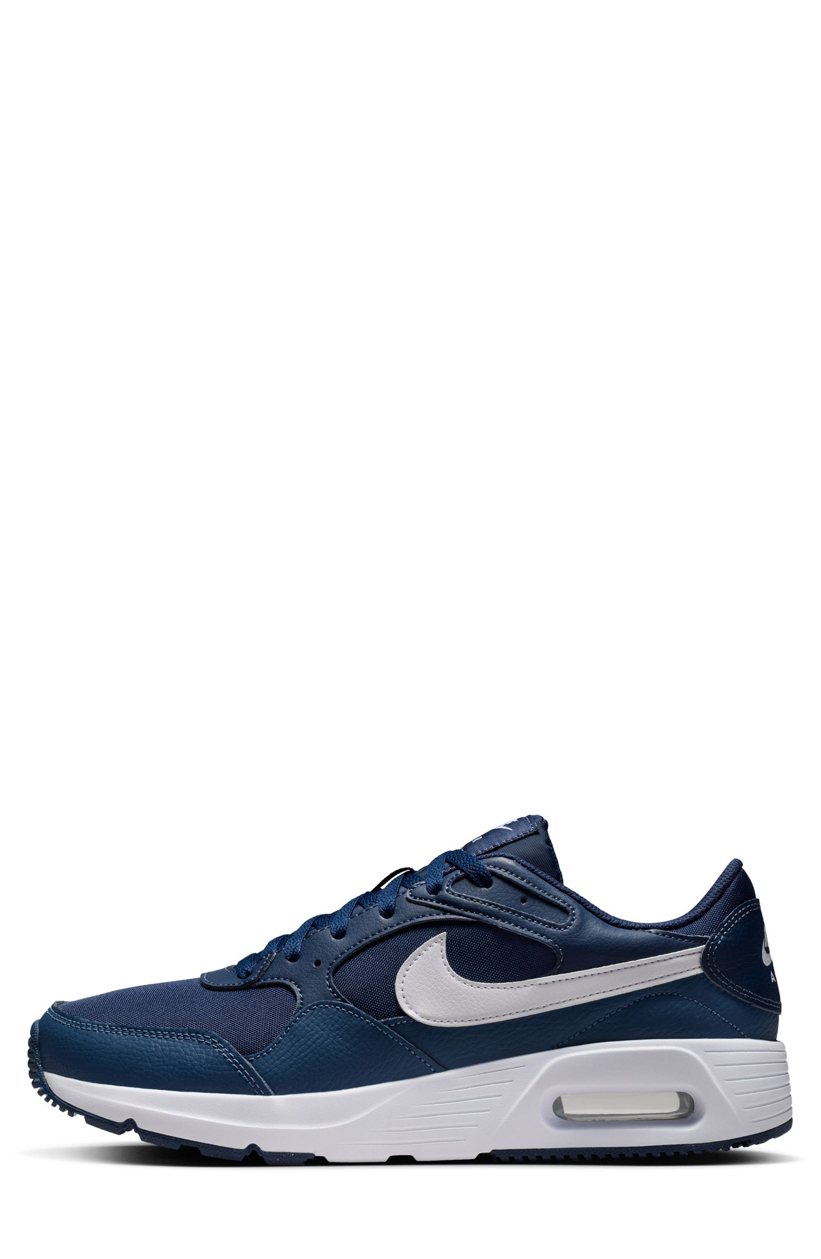 Air Max SC Sneaker, Alternate, color, 402 MNNAVY/WHITE