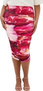 City Chic Livia Ruched Mesh Skirt