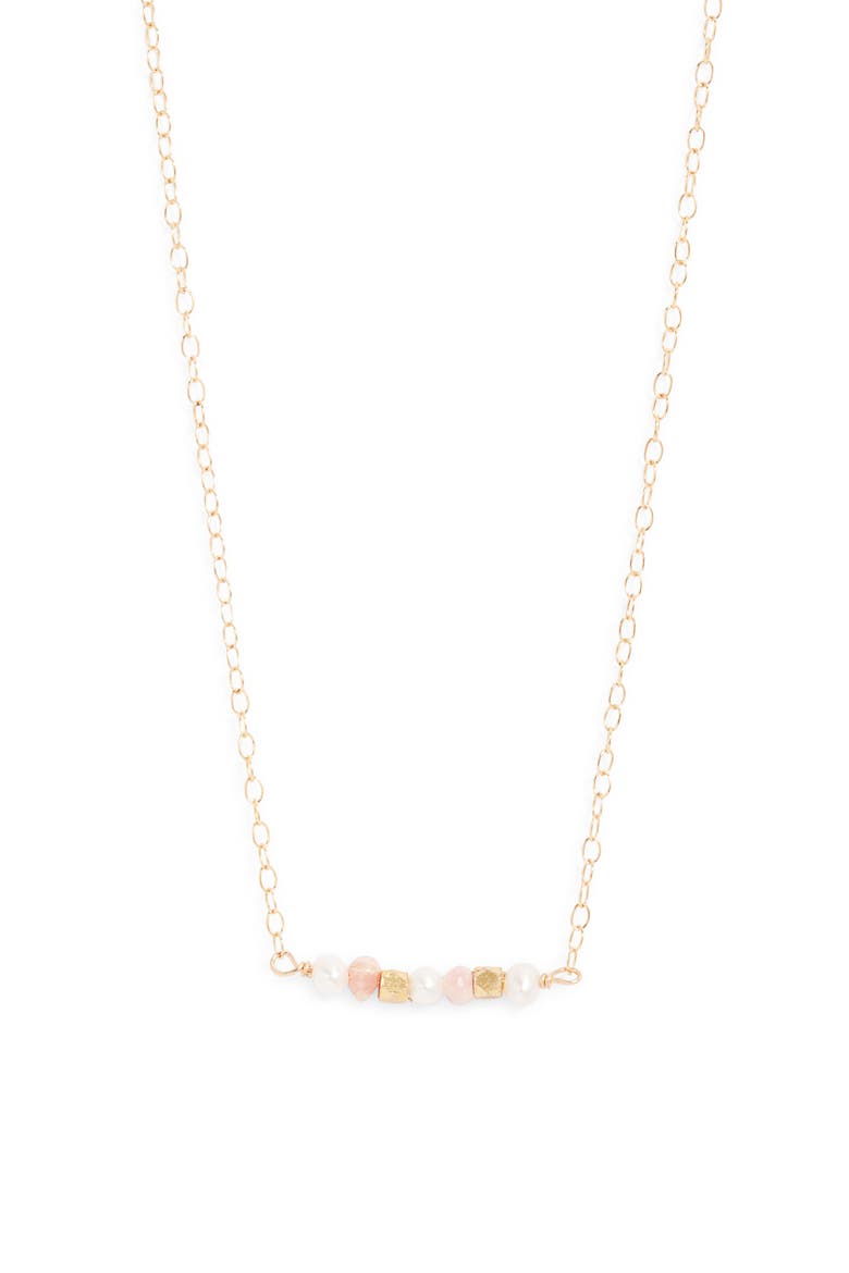 Emilia Bar Necklace, Main, color, GOLD