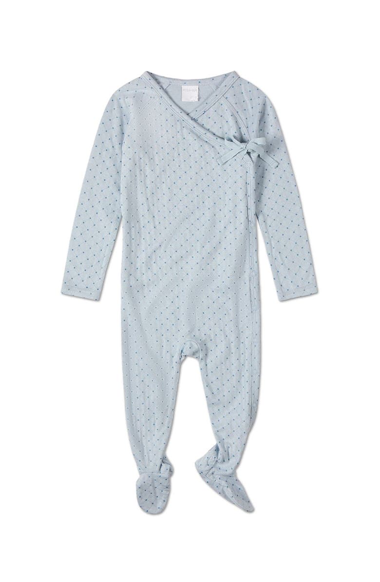 MiniMoi 3 Piece Baby Rayon Blend Pointelle Footie Set, Alternate, color, Blue