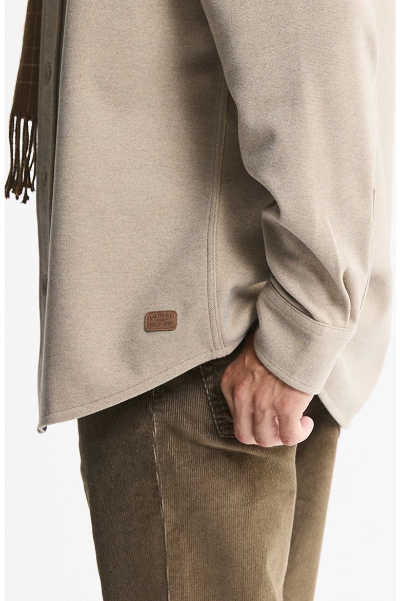 Brushed Twill Shirt Jacket, Alternate, color, TAUPE