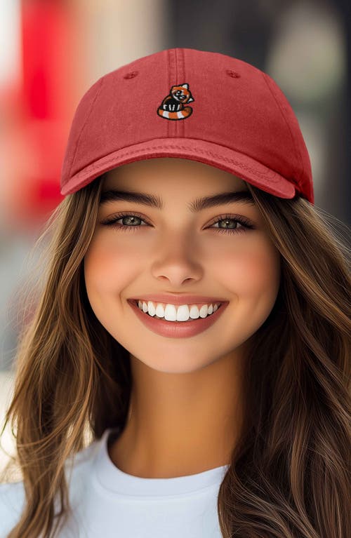 DALIX DALIX RED PANDA EMBROIDERED DAD HAT